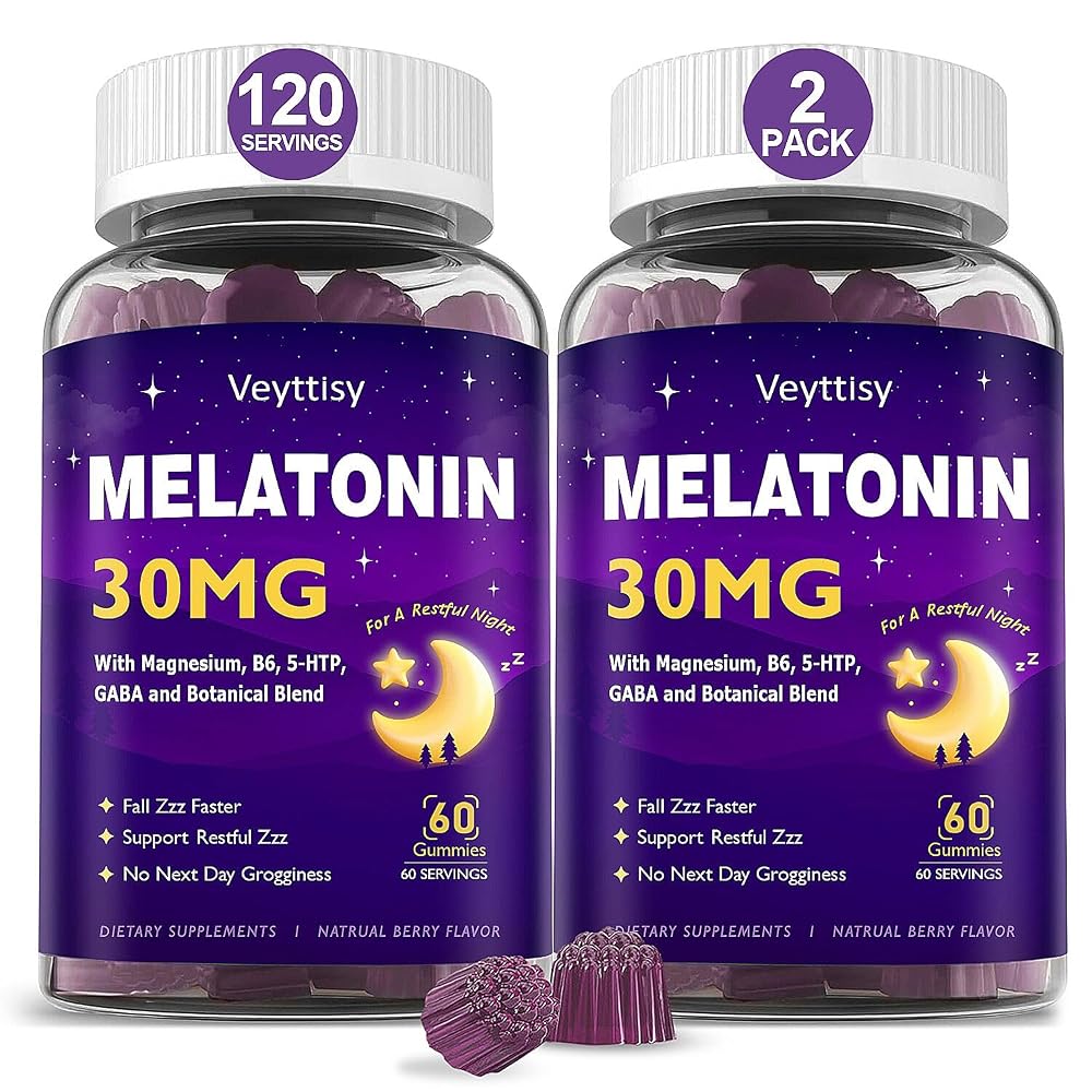 Veyttisy Melatonin 30mg Gummies for Adults - Sugar Free Melatonin