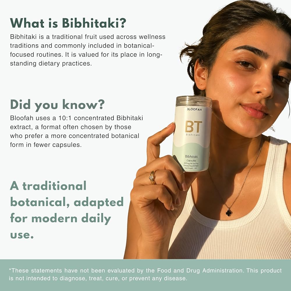 Bloofah BT Bibhitaki 500mg Capsules - 120 Count - image 3