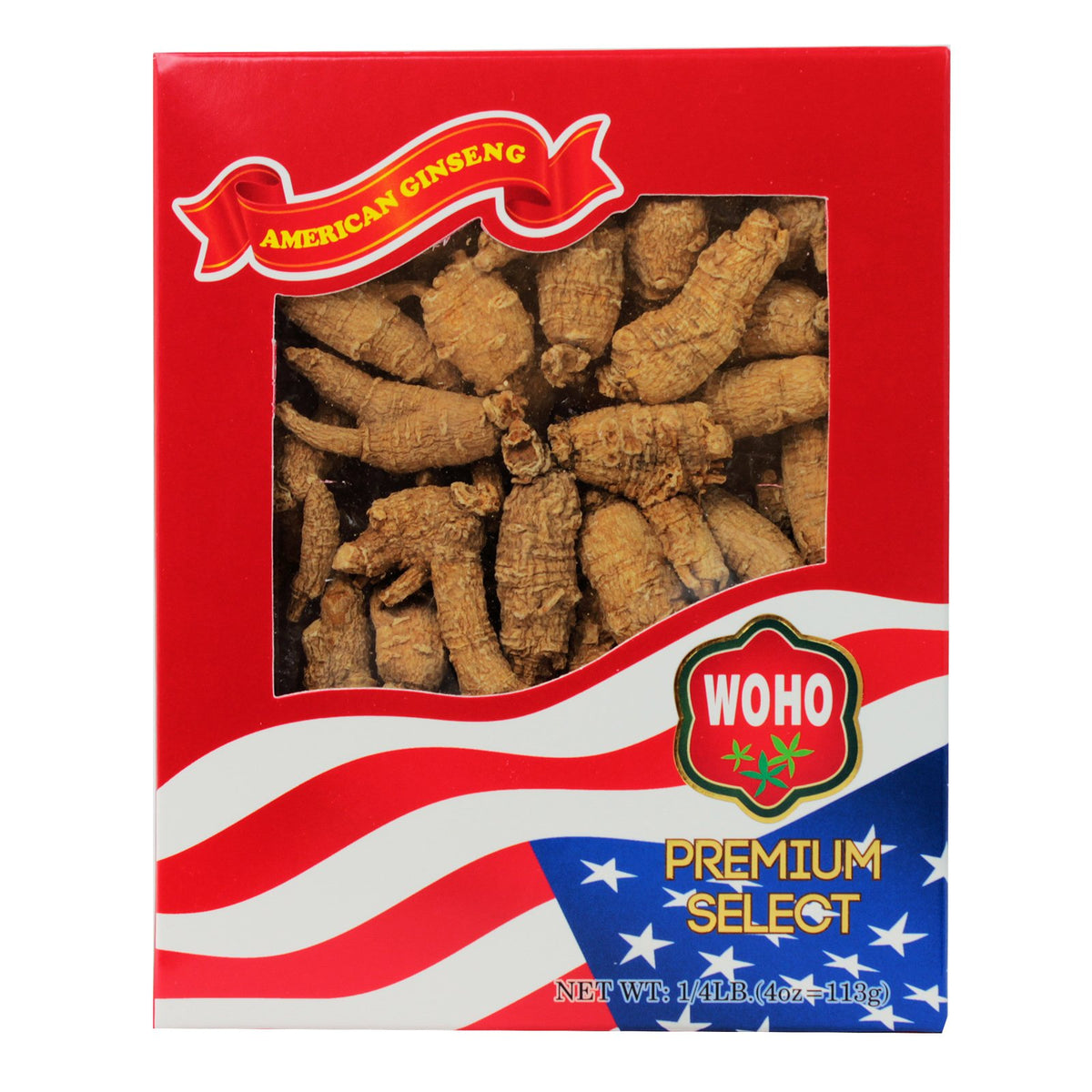 WOHO American Ginseng Roots Short Medium - 4 oz