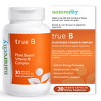 Nature City True-B Vitamin B Complex with Active B12 & Folate - 30 Capsules