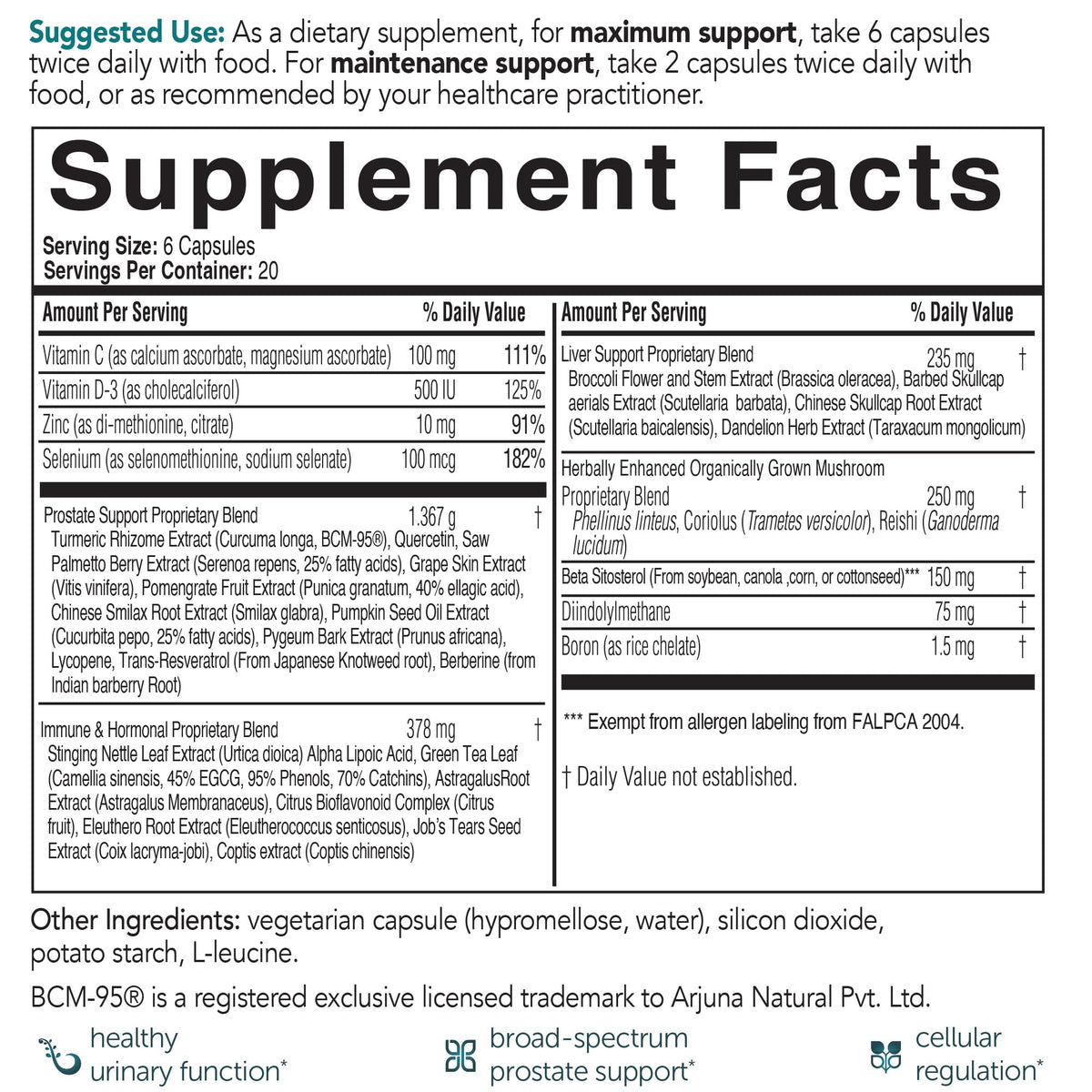 EcoNugenics ProstaCaid Prostate Health Supplement - 120 Capsules - image 4