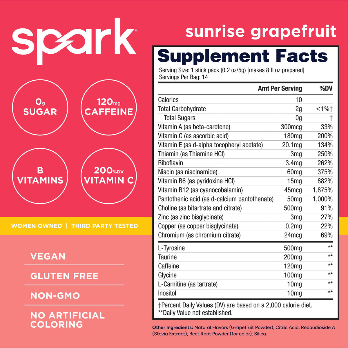 AdvoCare Spark Energy & Focus Drink Mix, Sunrise Grapefruit
