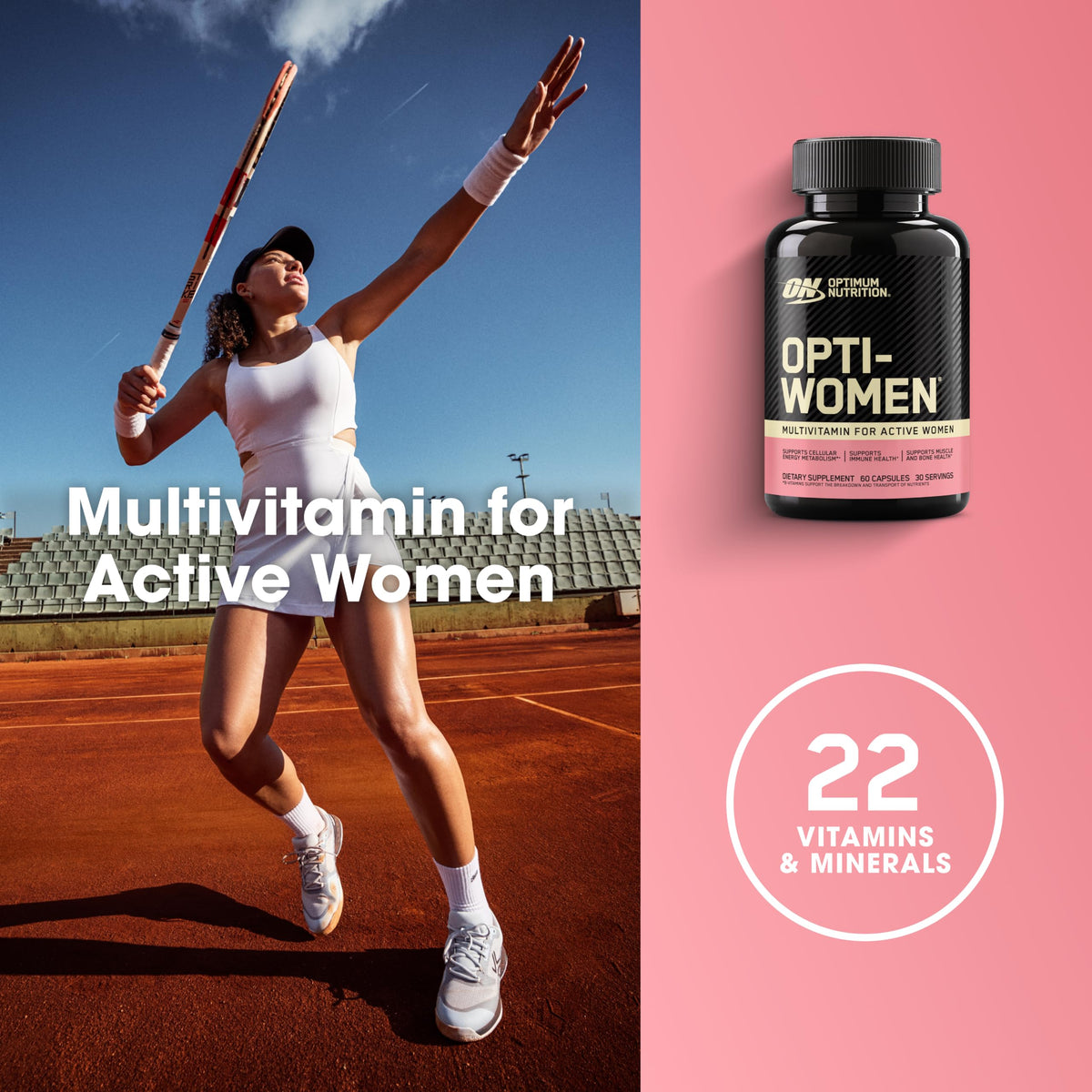 Optimum Nutrition Opti-Women Daily Multivitamin - 120 Capsules - image 2