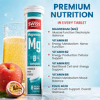 Swiss Imports Effervescent Magnesium + B Complex Dietary Supplement