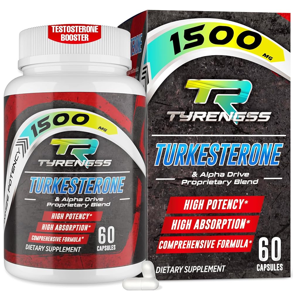 TyRengss Testosterone Booster for Men - 60 Capsules
