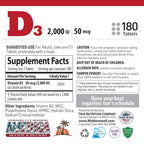 NANOWELL Vitamin D3 2000 IU - 360 Tablets - image 5