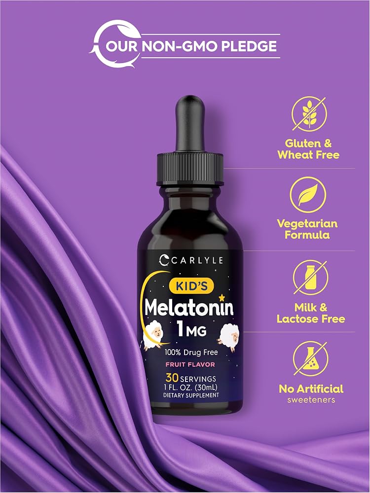 Carlyle Kids Melatonin Liquid 1 mg - 2 fl oz (Pack of 2) - image 5