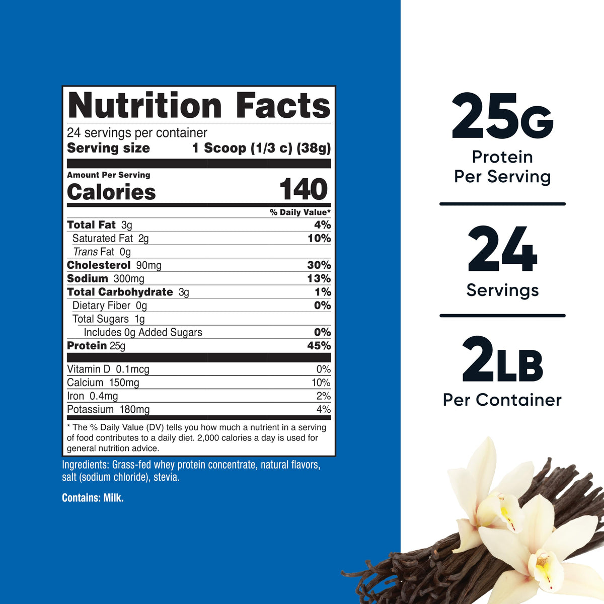 Nutricost Grass-Fed Whey Protein Concentrate - Undenatured