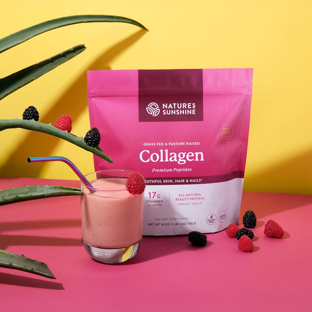 Nature's Sunshine Collagen Powder Type I & III Grass Fed - 18 Oz - image 3
