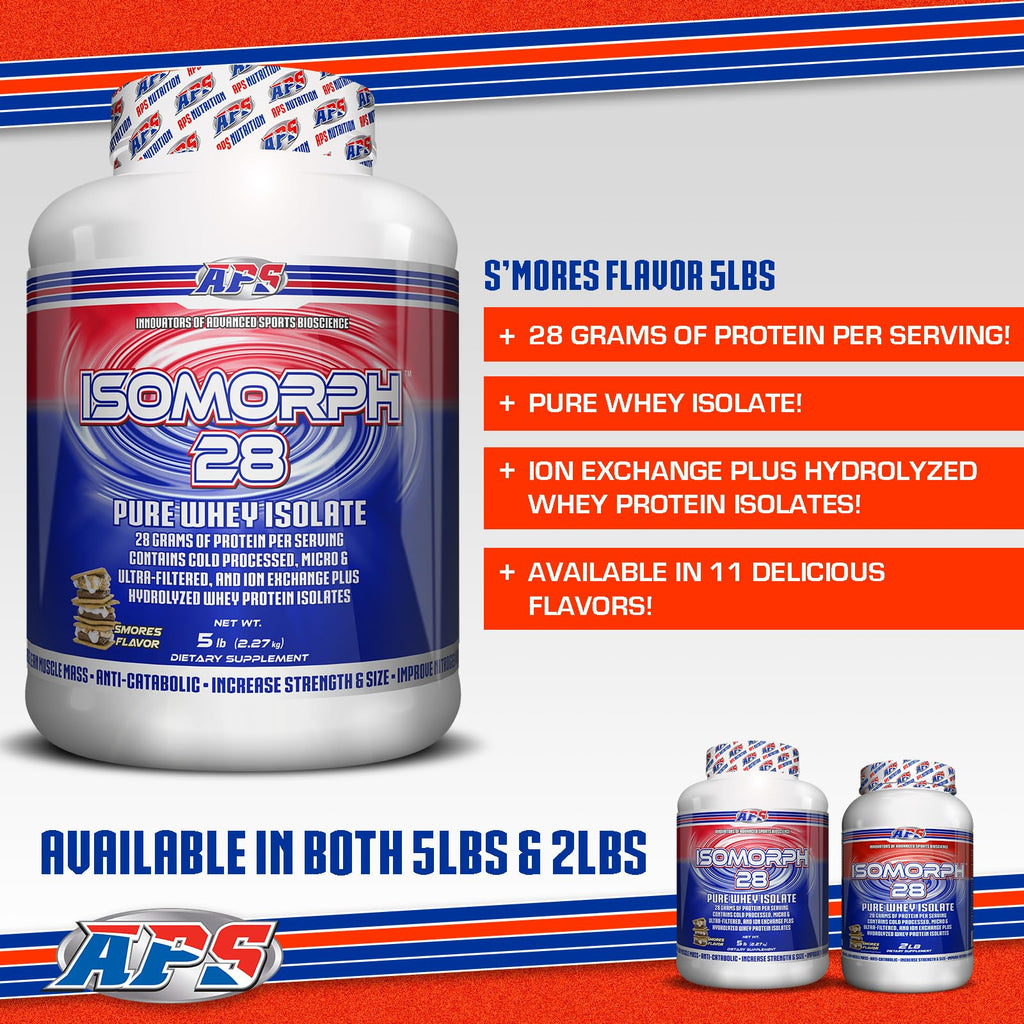 APS Nutrition Isomorph 28 Whey Protein Isolate S'Mores - 5 lb - image 4