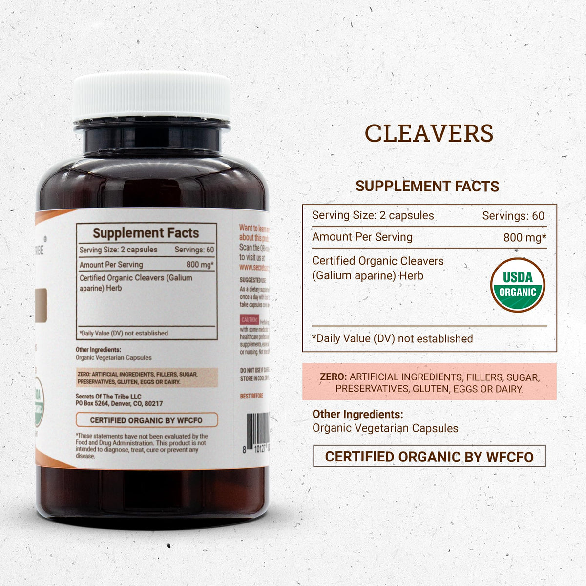 Secrets of the Tribe Cleavers USDA Organic