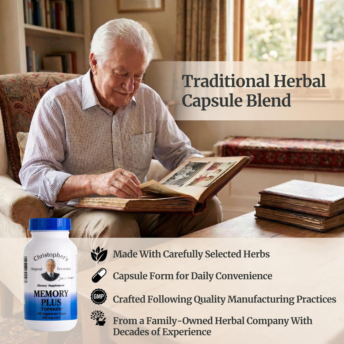 Christopher's Original Formulas Memory Plus Brain Supplement - 100 Capsules - image 5
