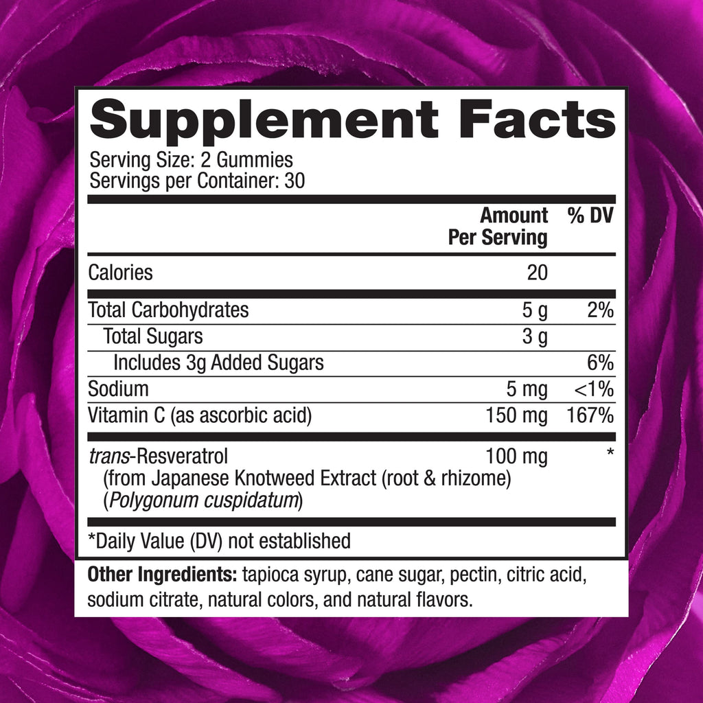 Reserveage Beauty Resveratrol Gummies