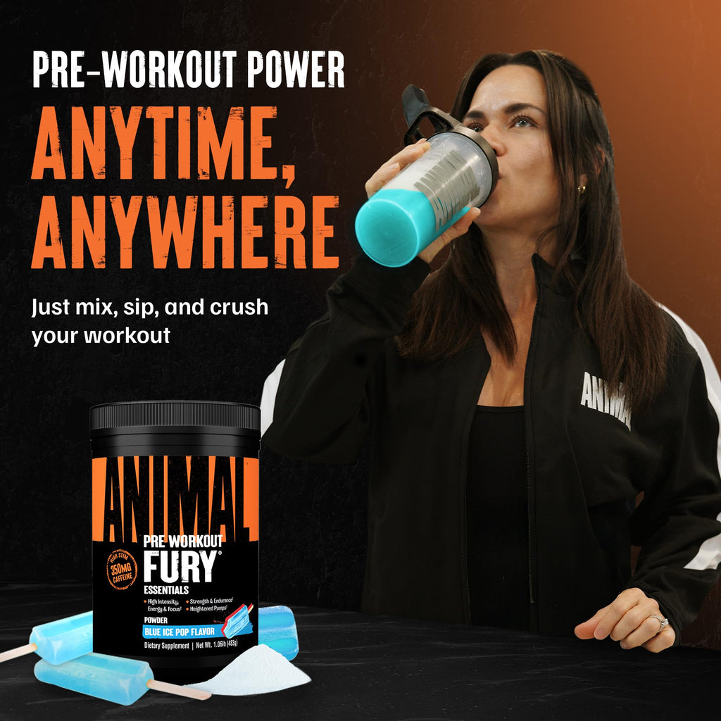 Animal Fury Advanced Pre Workout Powder Blue Ice Pop - 30 Servings - image 4