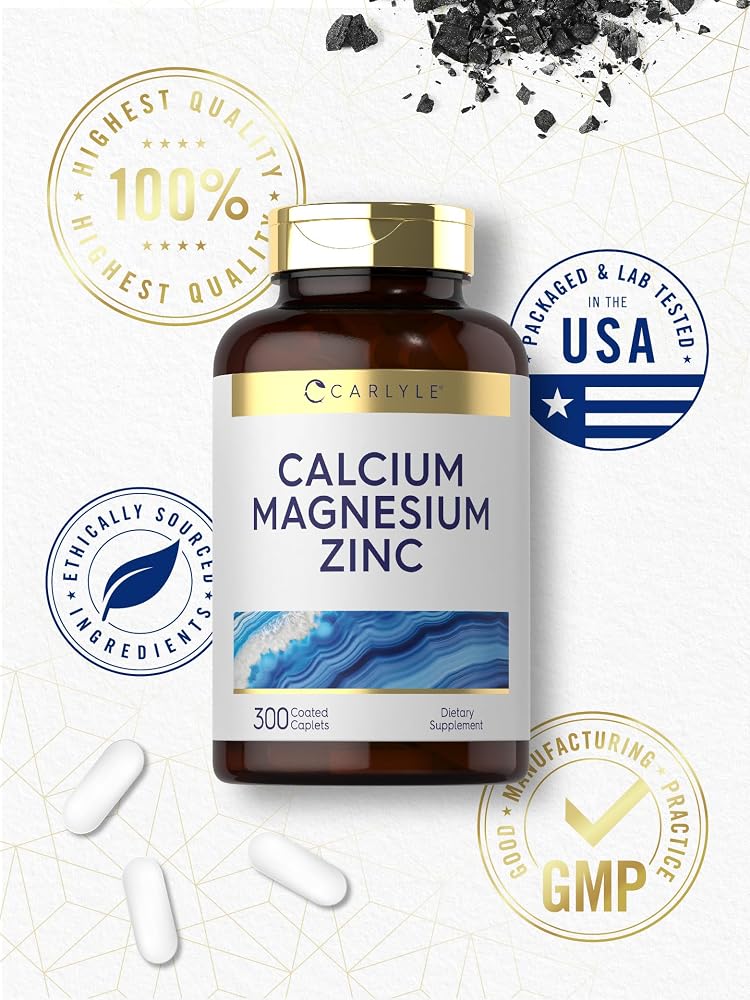 Carlyle Calcium Magnesium Zinc - 300 Caplets - image 6