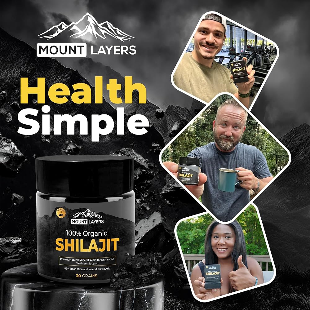 Mount Layers Organic Shilajit Resin with Fulvic Acid - 30g Jar - image 2