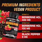 BEBEFEN Berberine Capsules with Black Pepper Extract - 90 Capsules - image 4