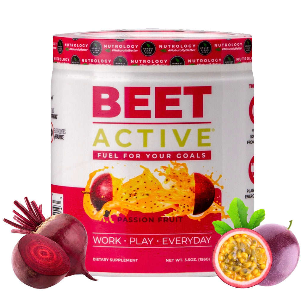 Nutrology Beet Active Pre Workout Powder Passion Fruit - 30 Servings