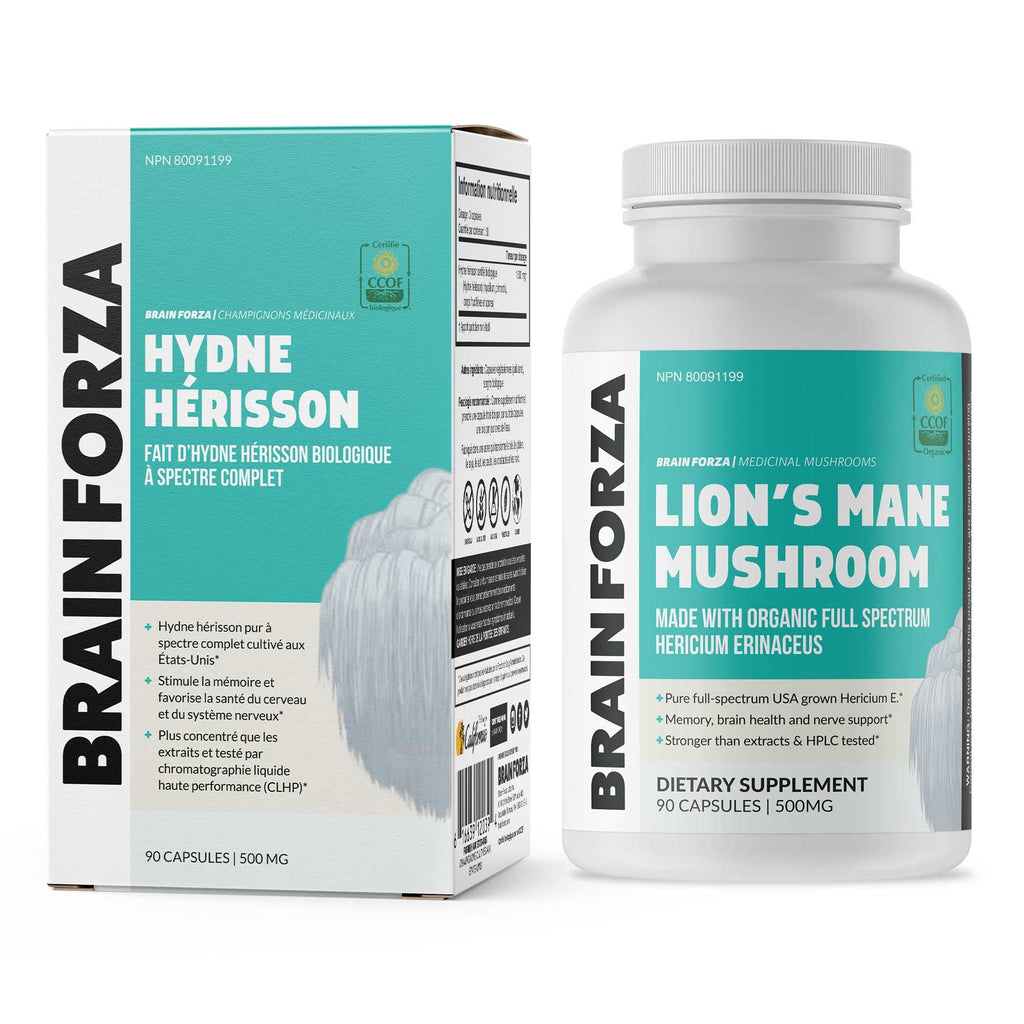 Brain Forza Organic Lion's Mane Mushroom Capsules - 90 Count - image 4