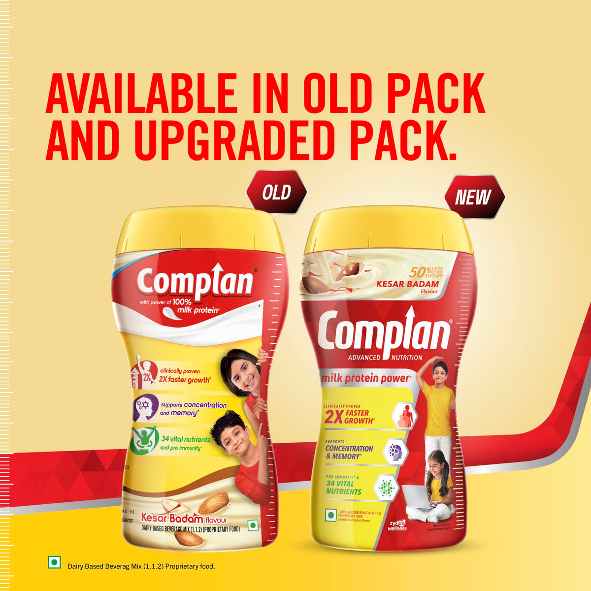 Complan Kesar Badam Nutrition Drink Powder - 500g - image 2