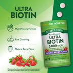 Nature's Truth Biotin 5000 mcg - 78 Tablets - image 5