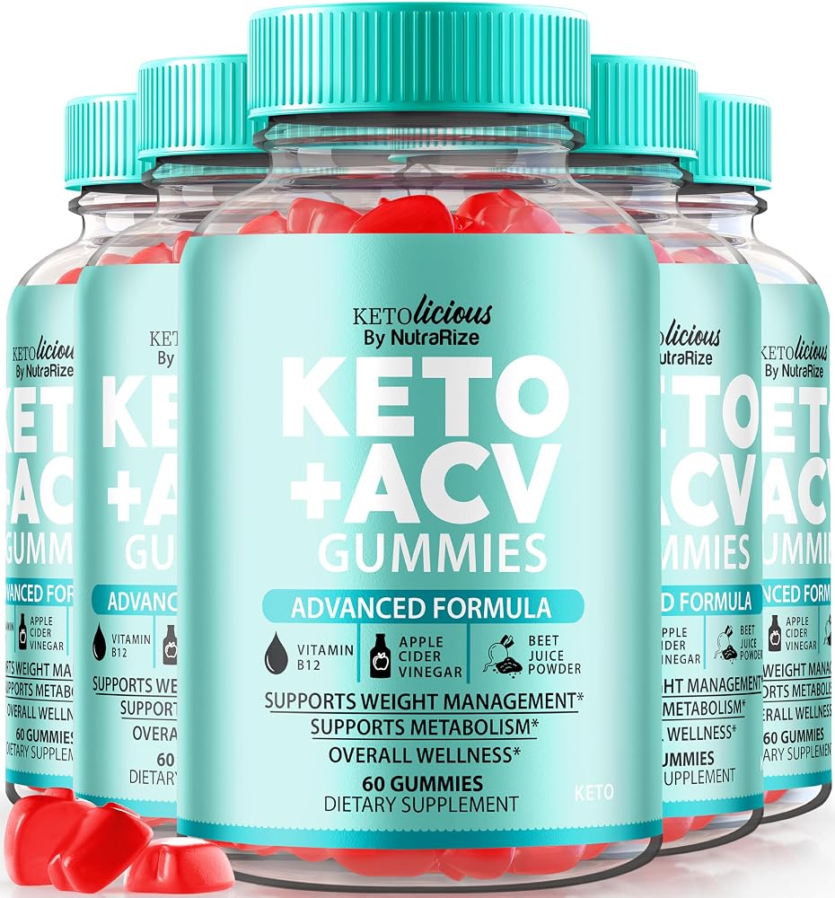 NutraRize Ketolicious ACV Gummies with Apple Cider Vinegar - 300 Gummies