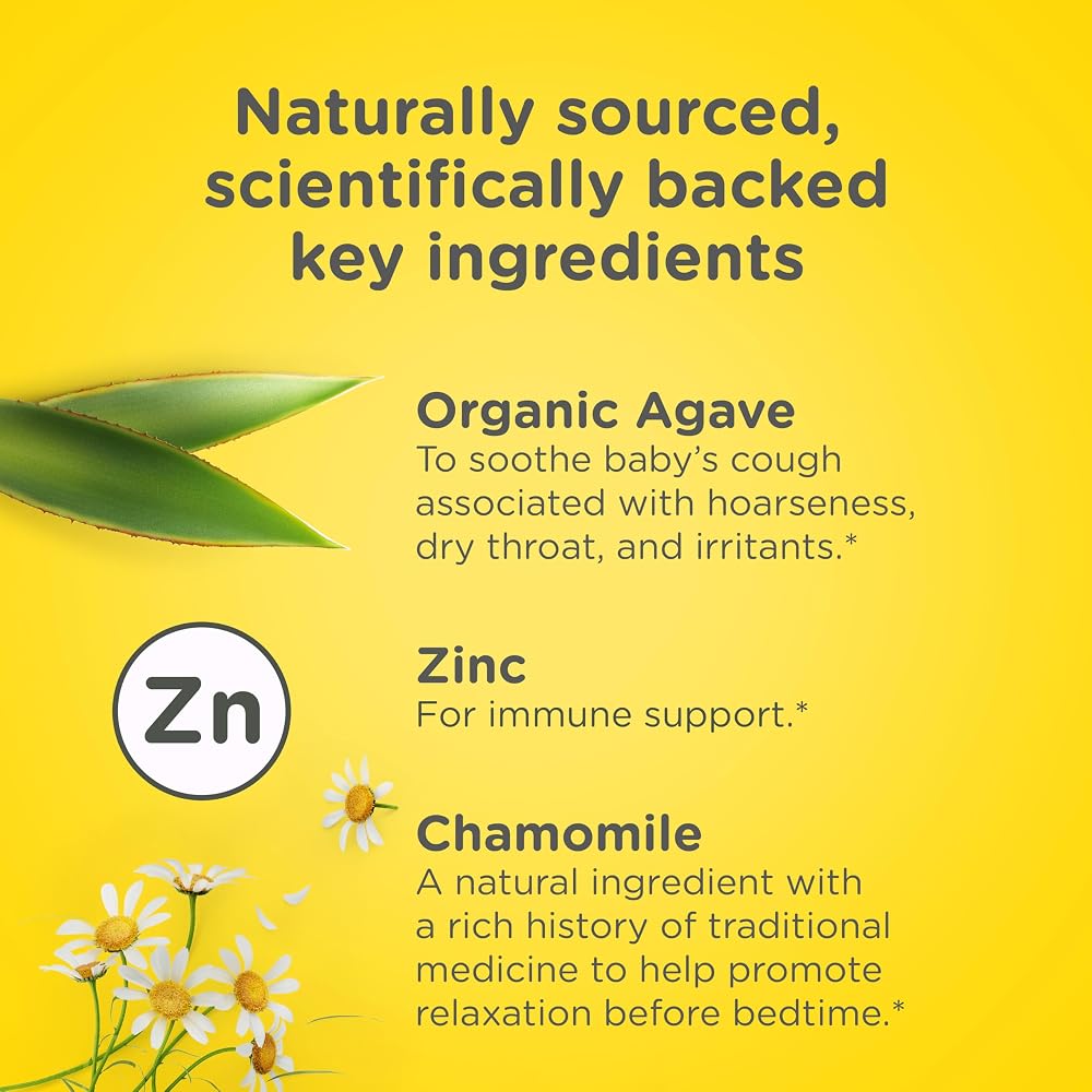 Zarbee's Baby Nighttime Cough Syrup with Agave & Zinc - 2 fl oz - image 3