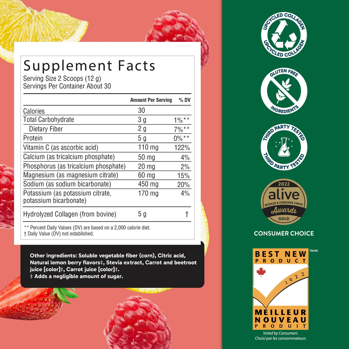 Organika Enhanced Electrolytes with Collagen