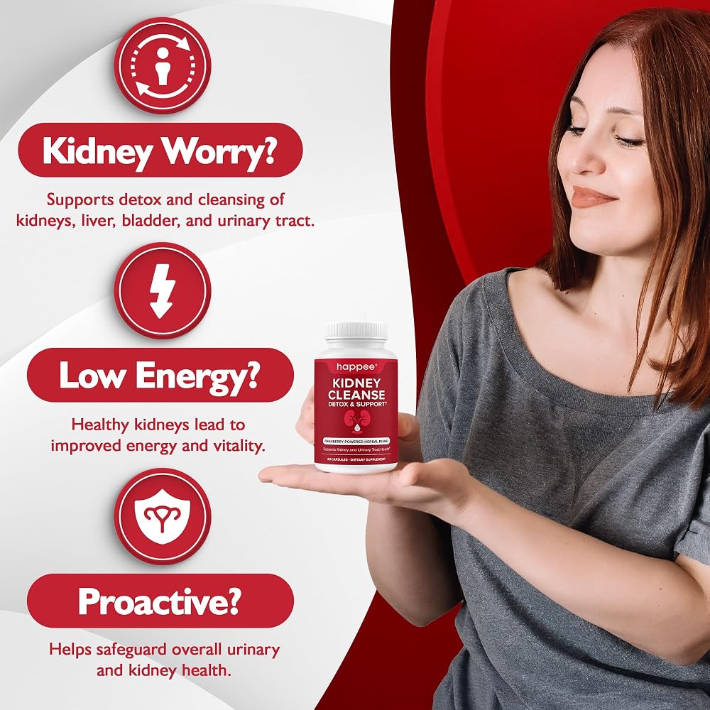 Happee Kidney Cleanse Detox & Support Supplement - 60 Capsules - image 3