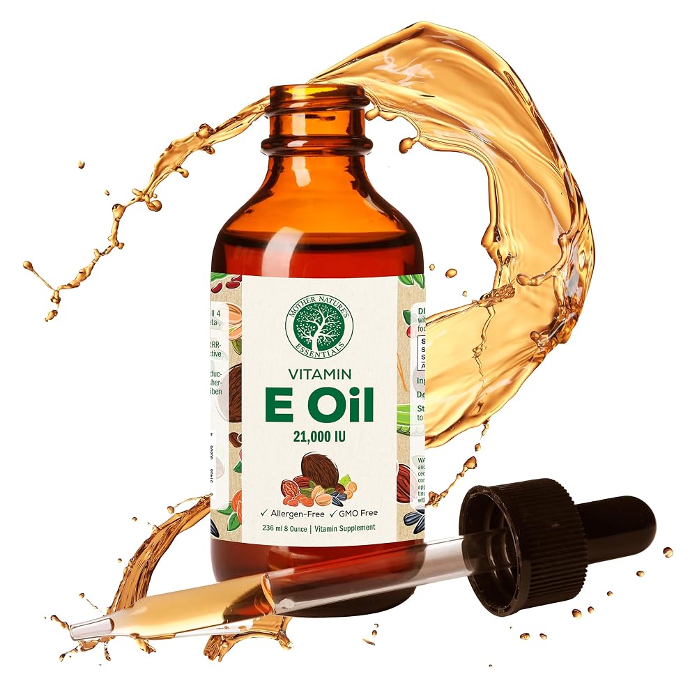 Mother Nature's Essentials Vitamin E 21,000 IU Oil - 1 Fl Oz (2 Pack)