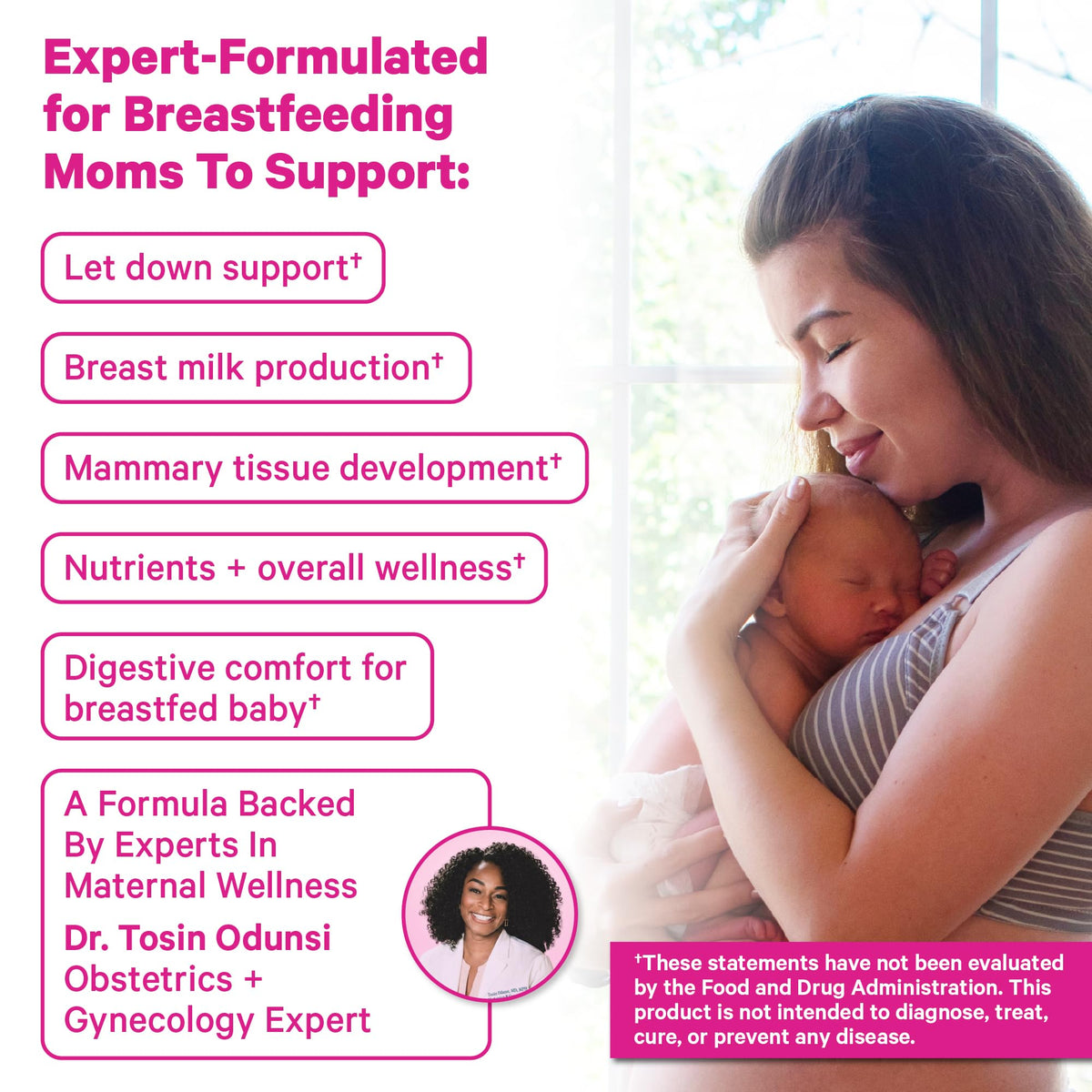 Pink Stork Total Lactation Supplement - 60 Capsules - image 3