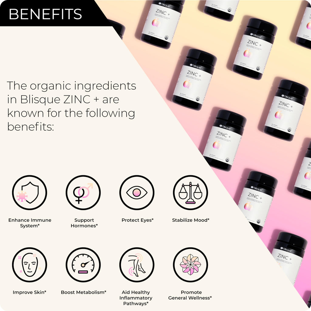 Blisque Organic Zinc Supplement Powder for Immune Support - 60g - image 2
