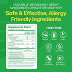 Culturelle Metabolism + Weight Management Probiotic - 30 Capsules - image 2