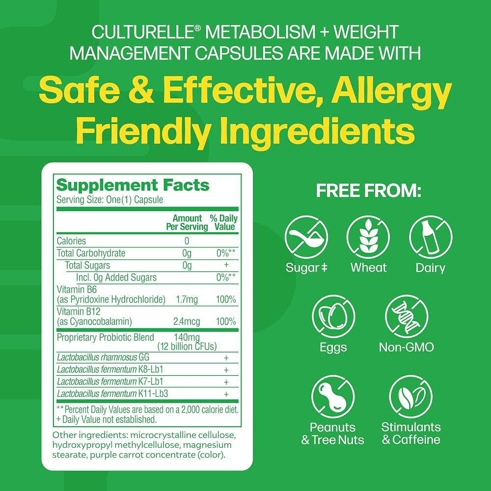Culturelle Metabolism + Weight Management Probiotic - 30 Capsules - image 2