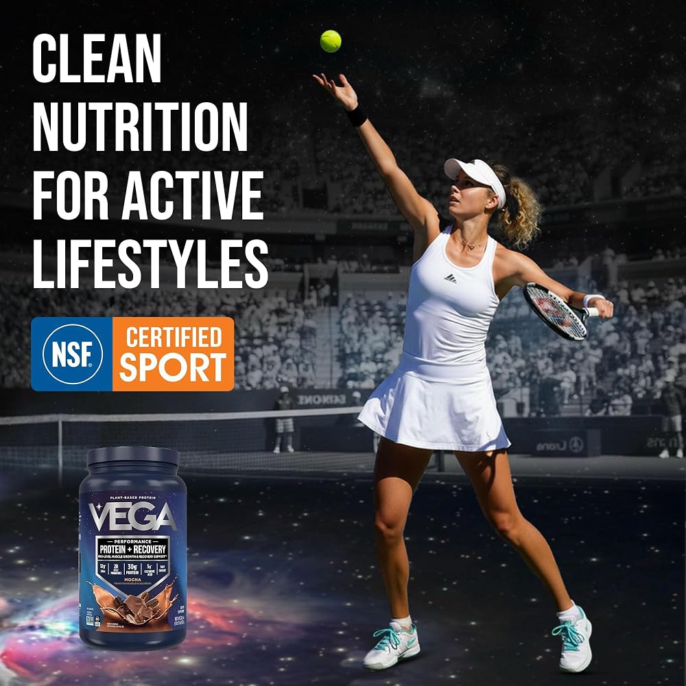 Vega Protein + Recovery Mocha Plant-Based Protein Powder - Pack of 12 - image 7
