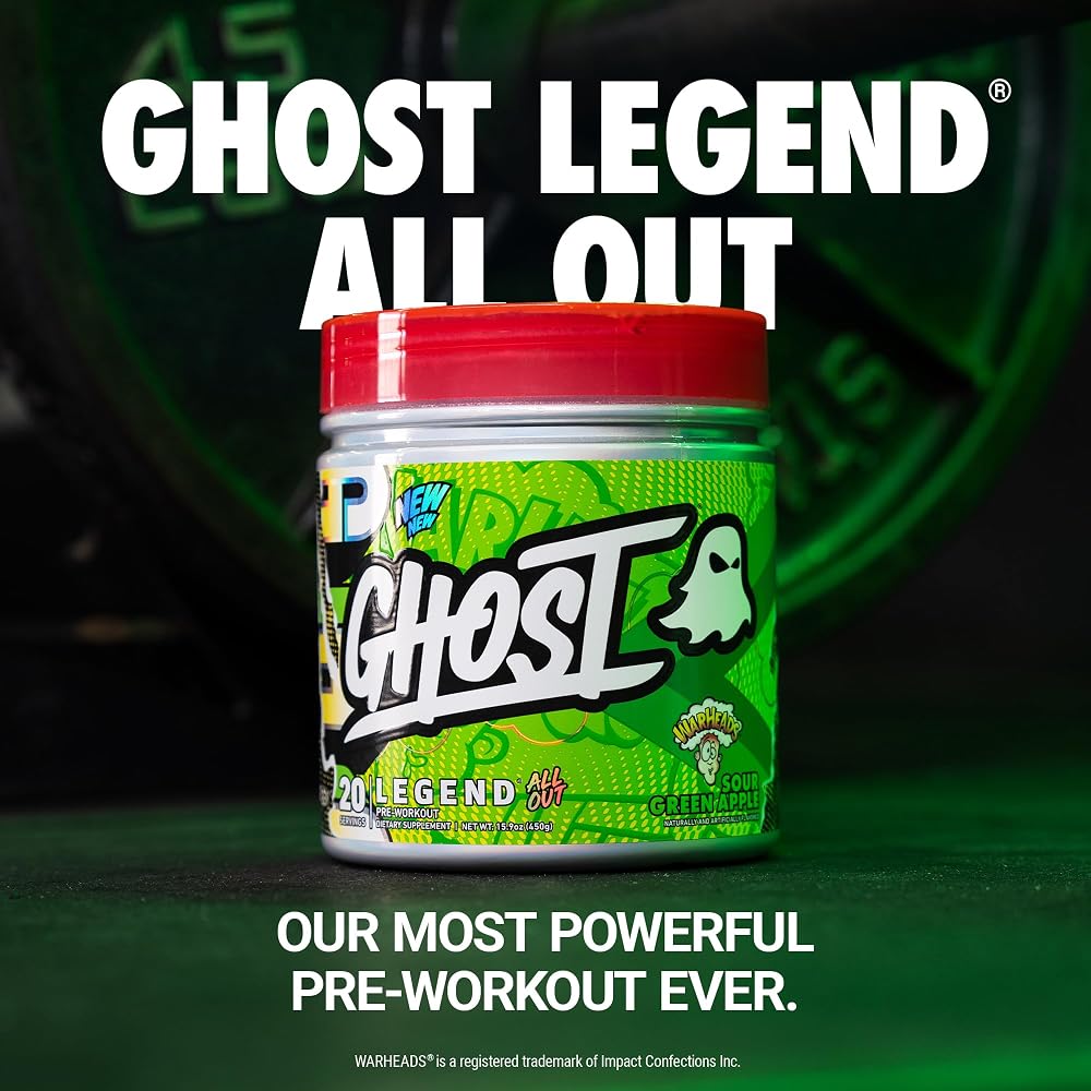 GHOST Legend All Out Pre-Workout Powder - 20 Servings