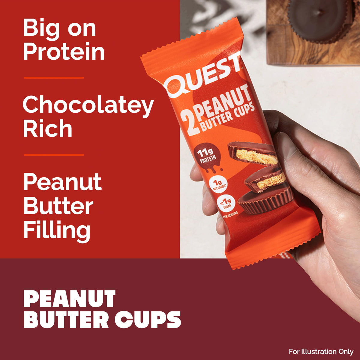 Quest Nutrition Peanut Butter Cups 11g Protein - 12 Count - image 5