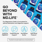 MD.LIFE Magnesium Oxide 400 mg - 90 Capsules - image 2