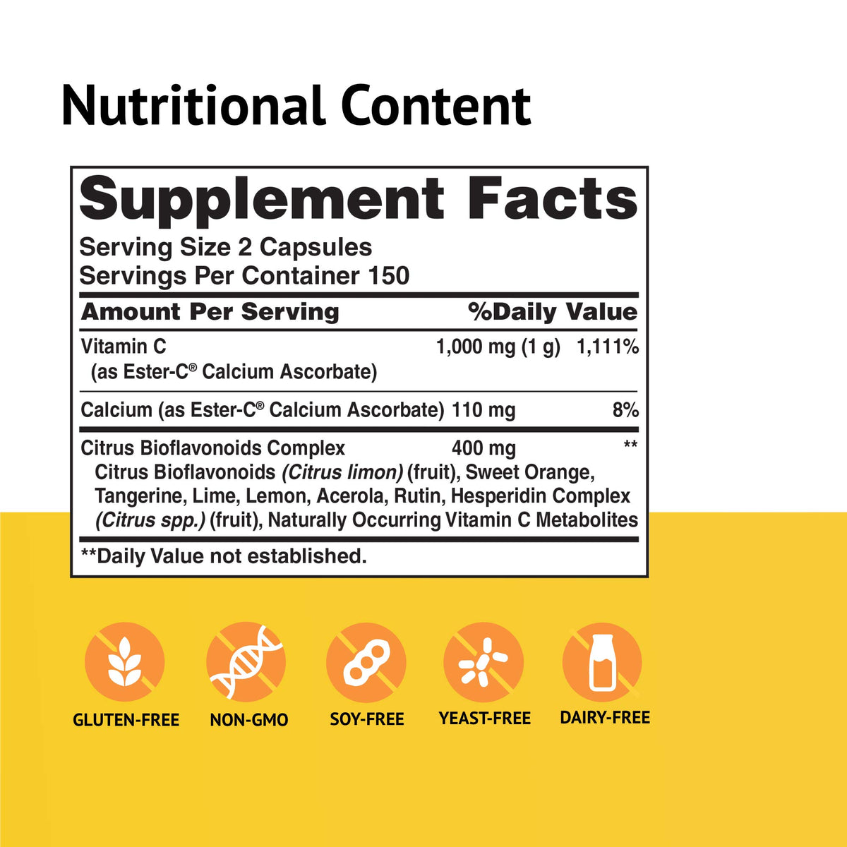 American Health Ester-C with Citrus Bioflavonoids - 300 Capsules - image 2