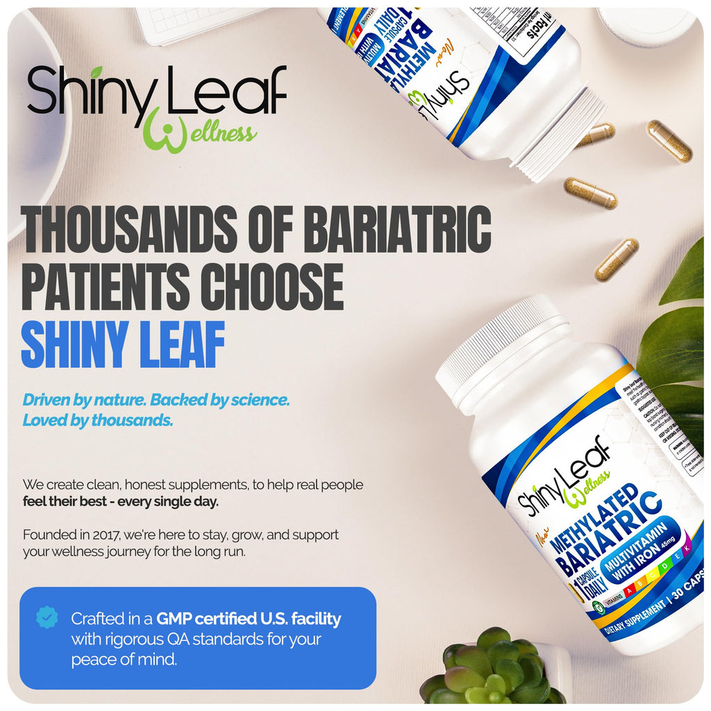 Shiny Leaf Bariatric Multivitamin with Iron 45 mg - 30 Capsules - image 8