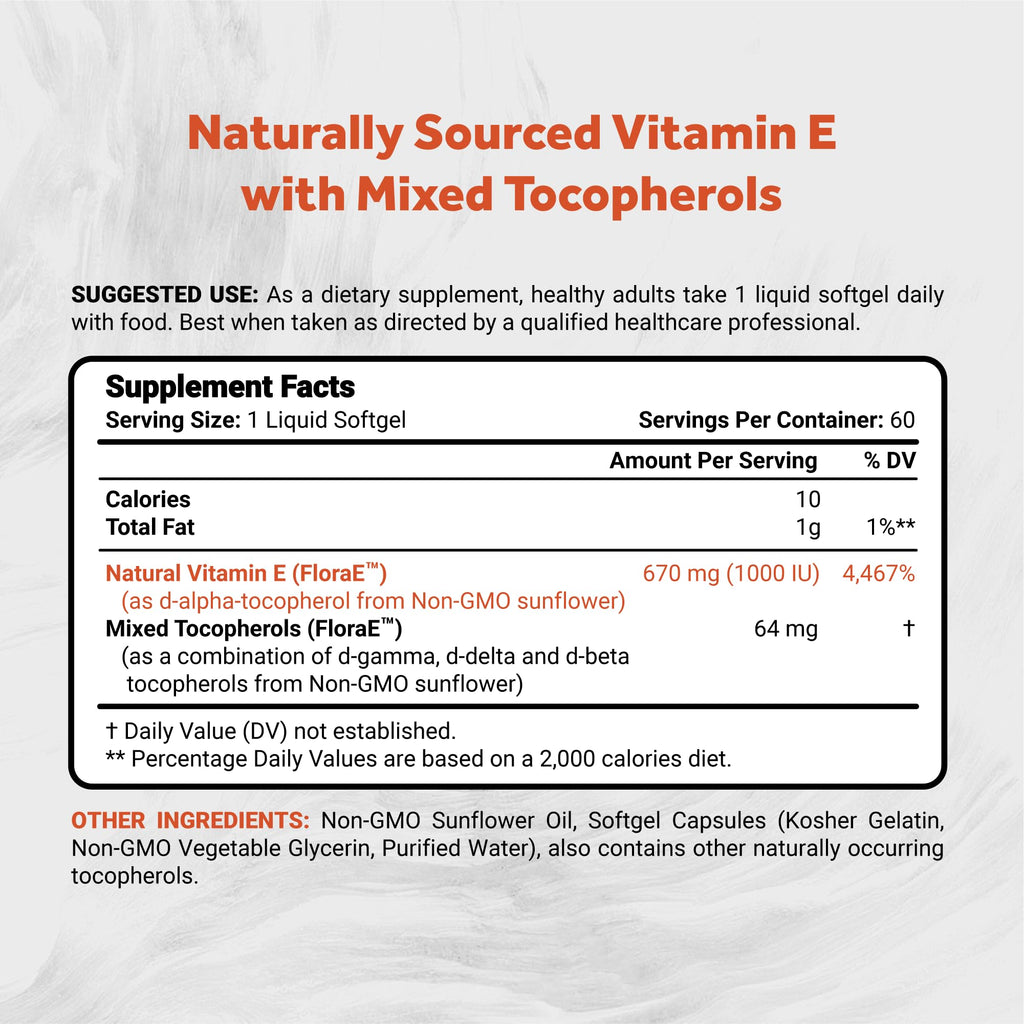 Naturalis Sunflower Vitamin E with Mixed Tocopherols