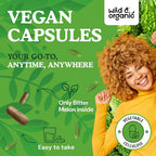 Wild & Organic Bitter Melon Capsules 500 mg - Digestive Support