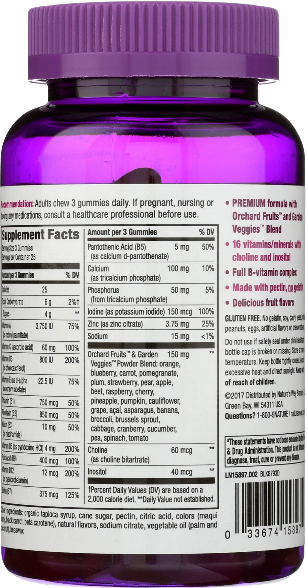 Nature's Way Alive Women's Gummy Vitamins - 75 Gummies - image 2