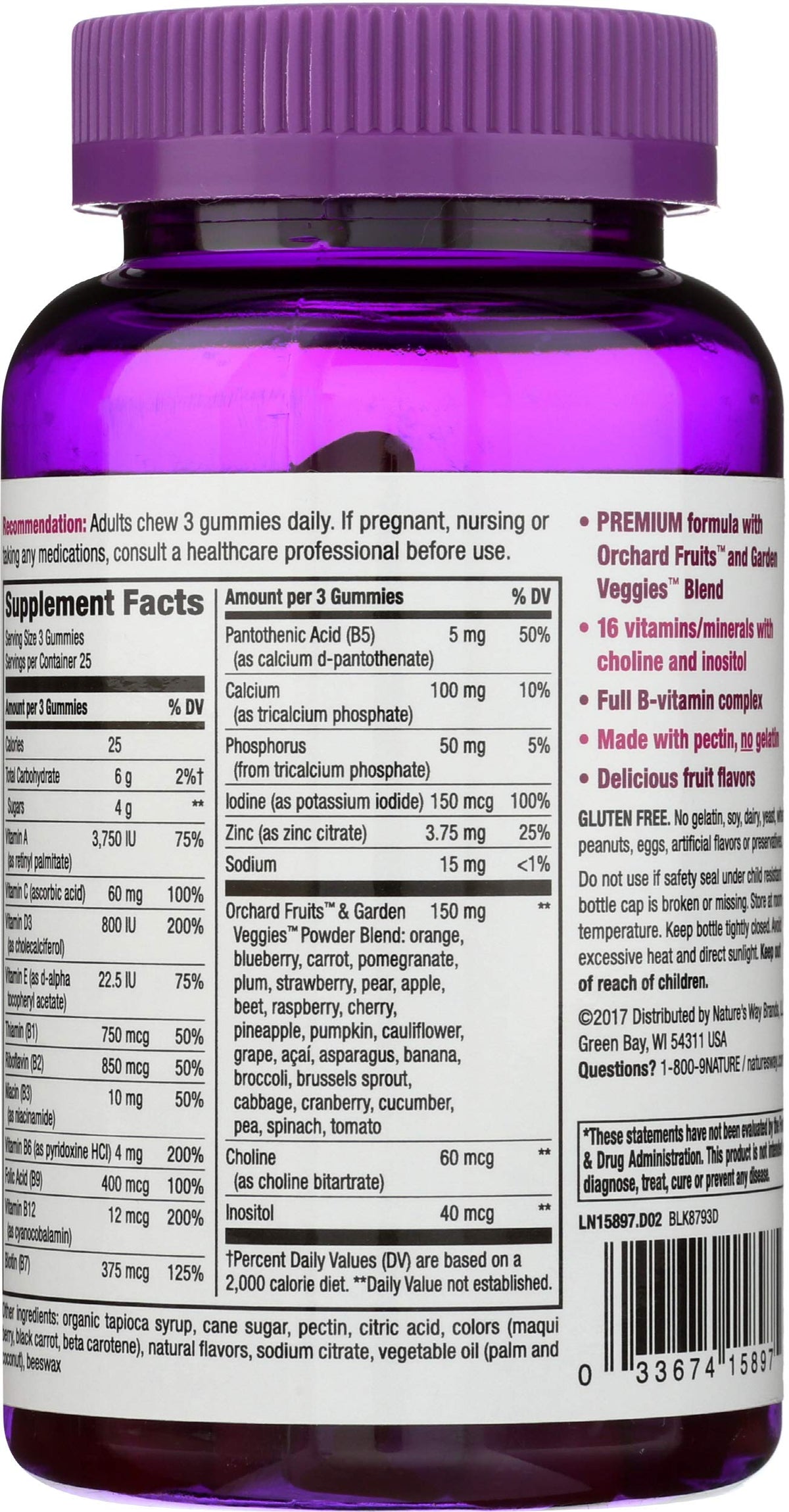 Nature's Way Alive Women's Gummy Vitamins - 75 Gummies - image 2