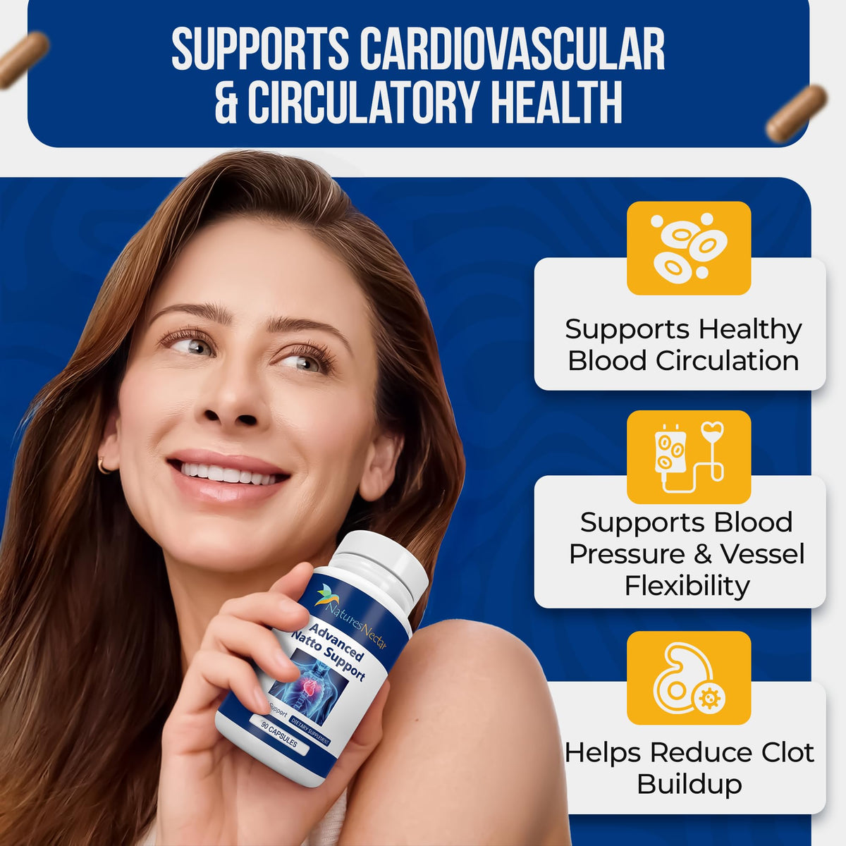 Nature's Nectar Organic Nattokinase 250mg - 90 Capsules - image 4