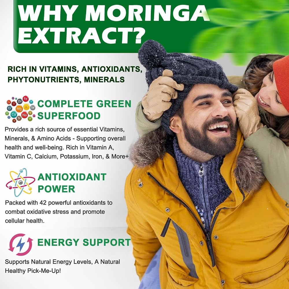 Vita letuo Organic Moringa Liquid Drops for Energy - 1 Fl Oz - image 3