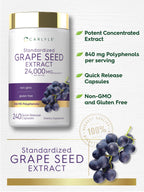 Carlyle Grape Seed Extract Supplement - 240 Capsules - image 4