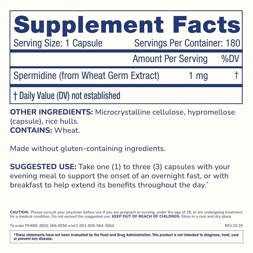 ProHealth Pure Spermidine 1 mg - 180 Capsules - image 6