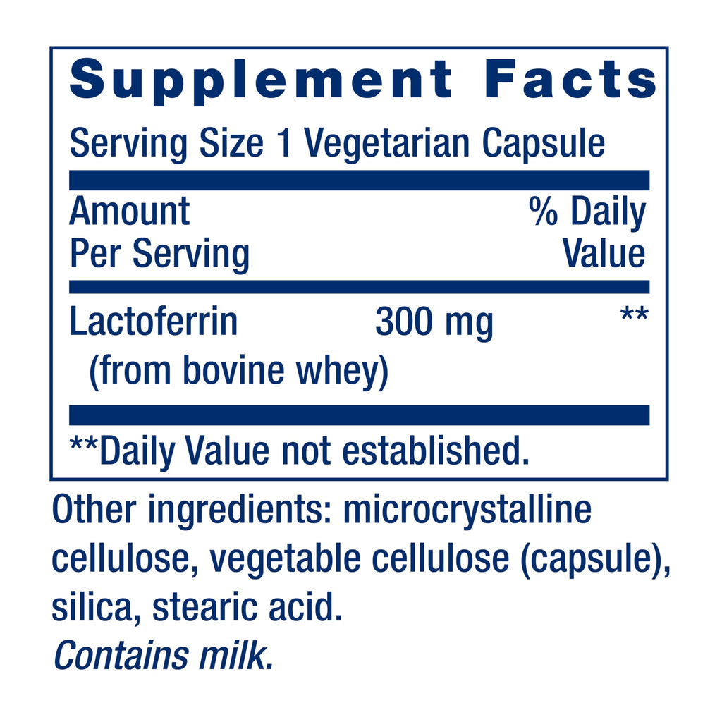 Life Extension Lactoferrin Caps Immune Support - 60 Capsules - image 3