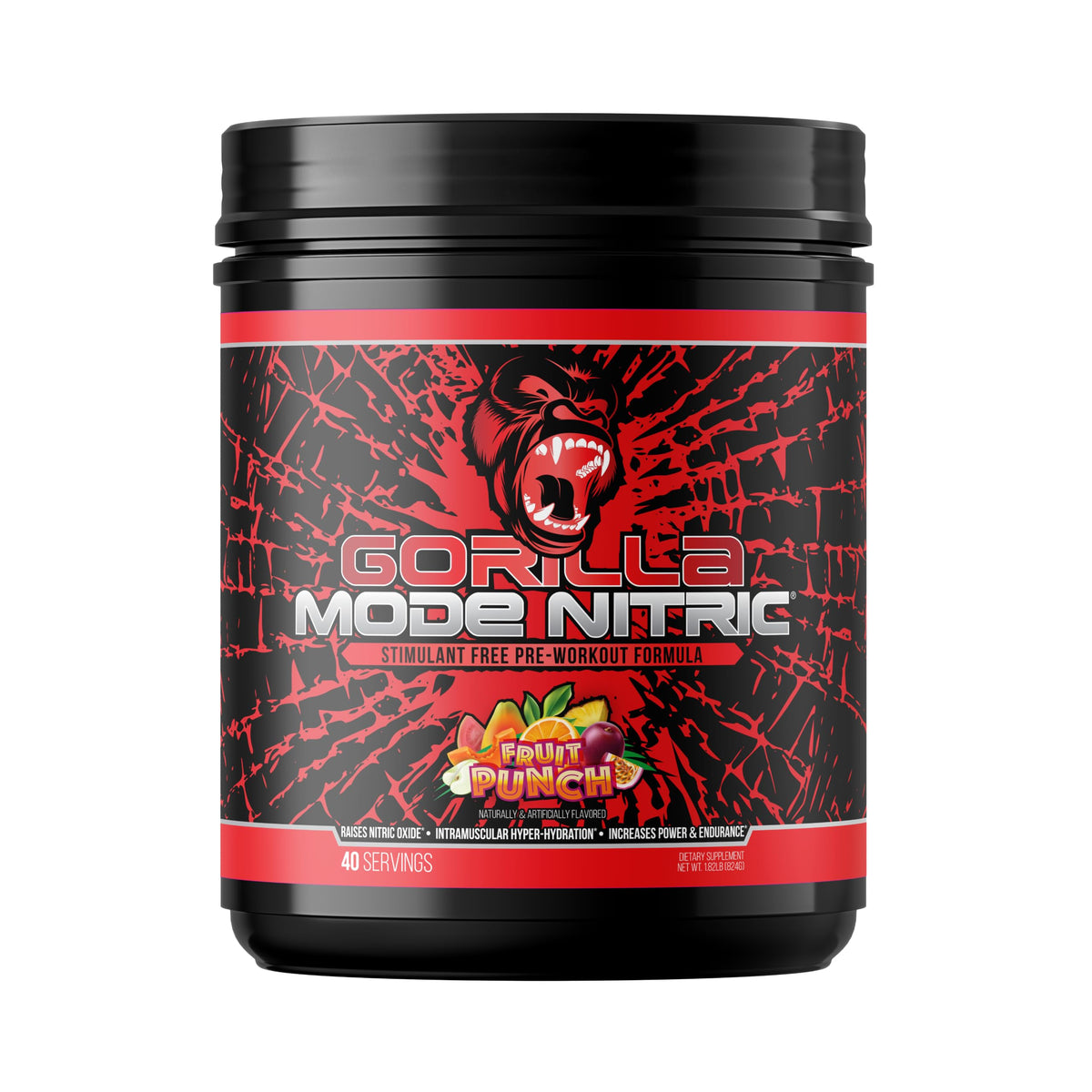 Gorilla Mode Nitric Stimulant Free Pre-Workout